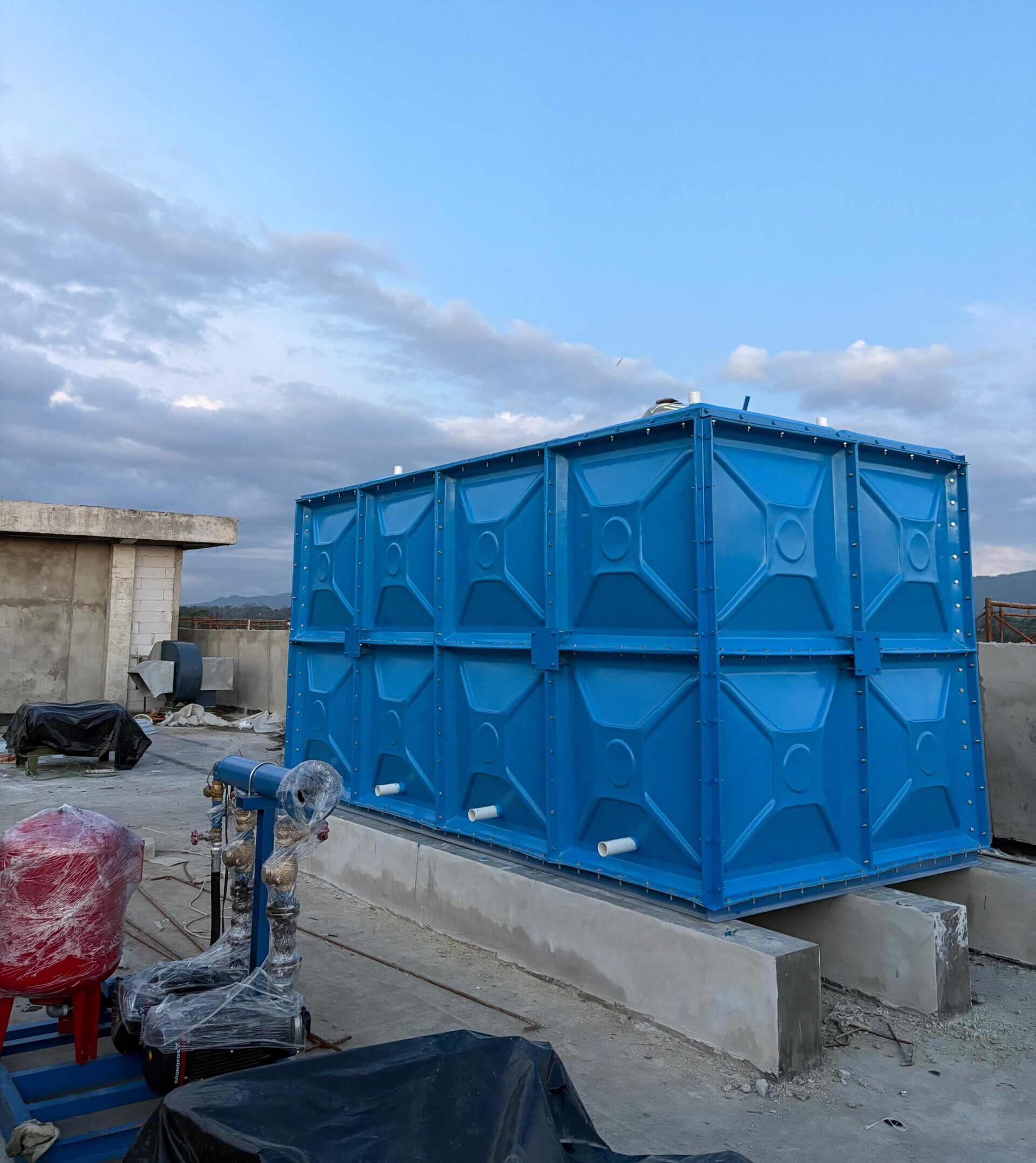 Roof Tank & Panel Ground Tank FRP knockdown