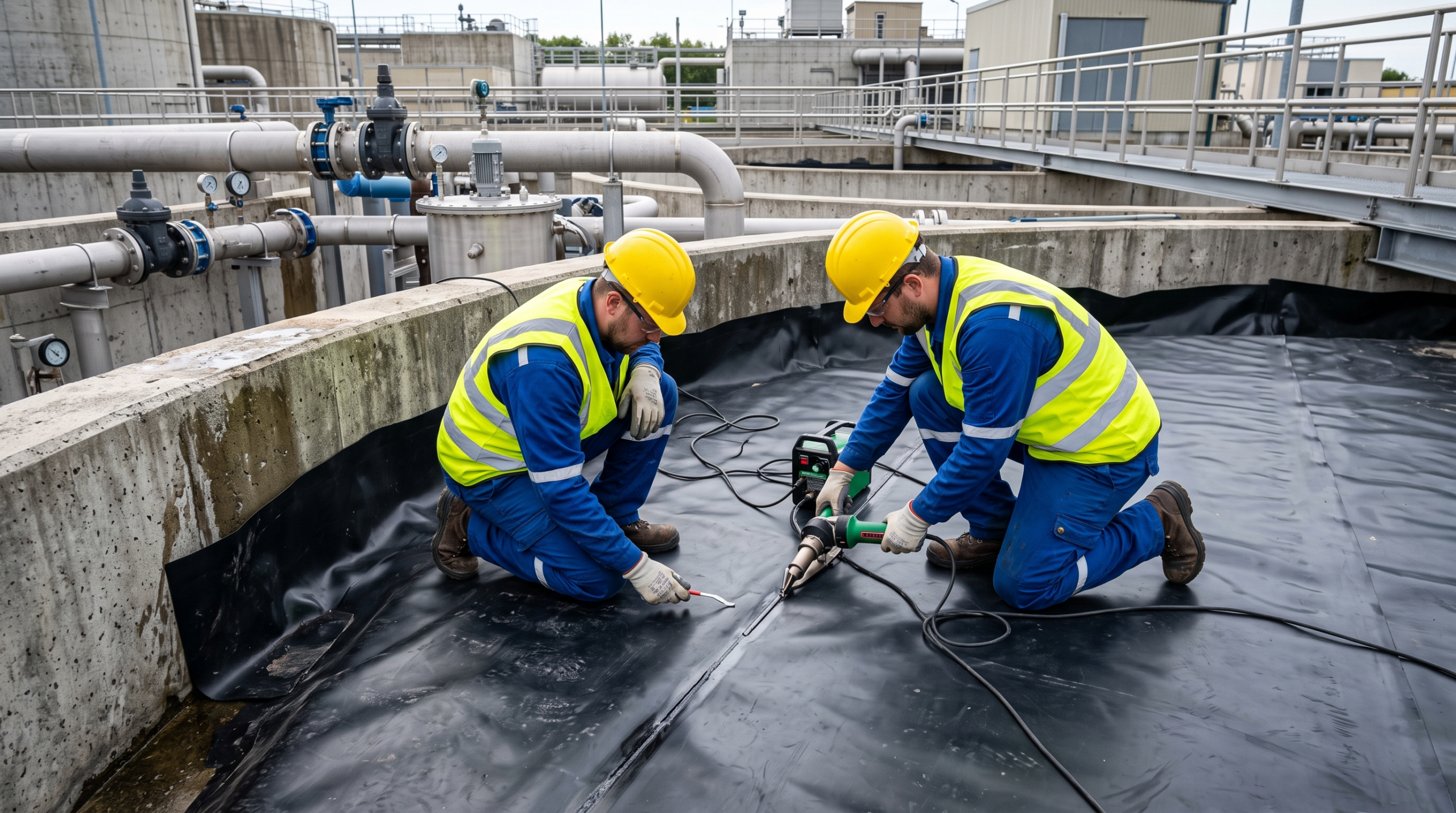 Tangki WWTP Rembes? Inilah Cara Mengatasi Kebocoran Tangki WWTP dengan Supplier Geomembrane Terbaik