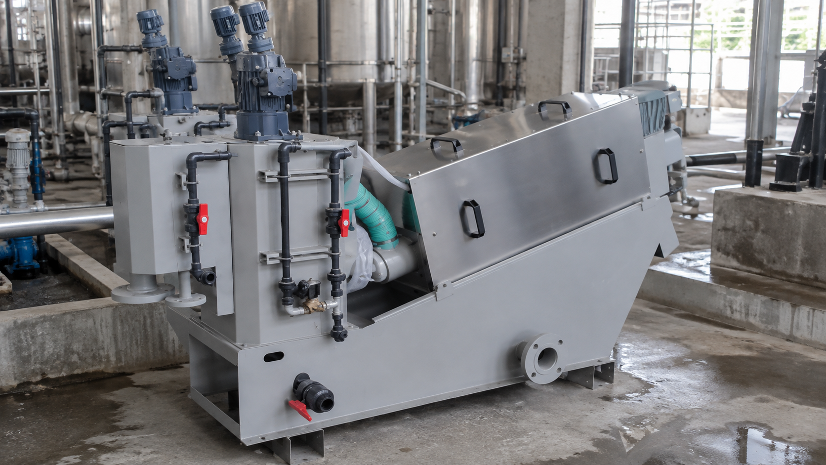 Jasa Service Screw Press untuk Mengatasi Sludge Bulking WWTP