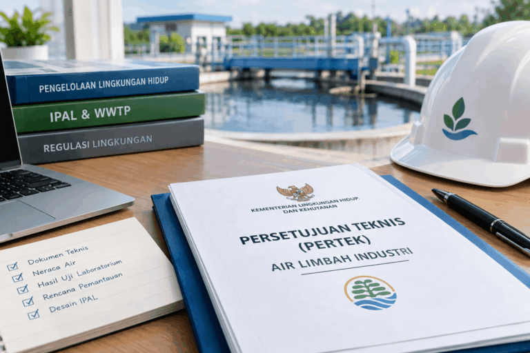 Persetujuan Teknis Air Limbah KLHK — Izin baku mutu IPAL industri
