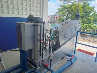 Supplier Screw Press Indonesia - PT Yuan Adam Energi Screw press dewatering untuk pengolahan lumpur IPAL dan WWTP industri di Indonesia