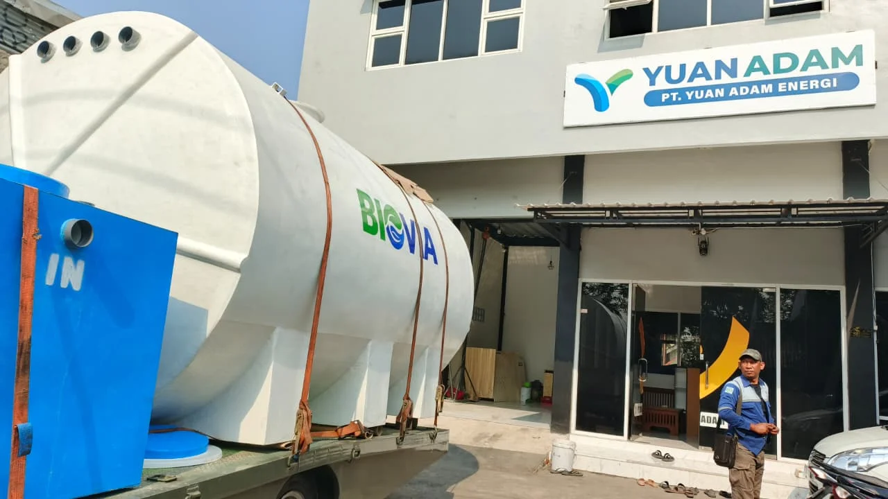 Biotank Biofilter FRP untuk Kawasan Industri Spesifikasi teknis biotank biofilter FRP untuk kawasan industri dan komersial