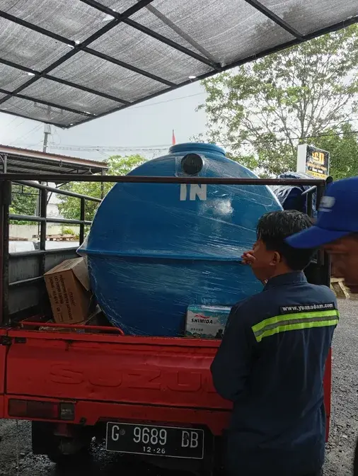 STP Tank BIOVIA Fiberglass - Jual Tangki IPAL Unit STP Tank BIOVIA fiberglass siap kirim untuk proyek pengolahan air limbah gedung komersial