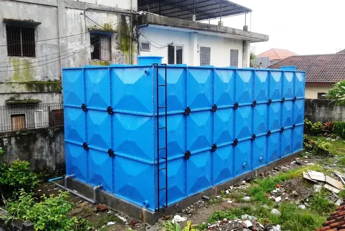 Pabrik Tangki Air Fiber BIOVIA Fasilitas pabrik tangki air fiber BIOVIA produsen roof tank dan ground tank panel FRP