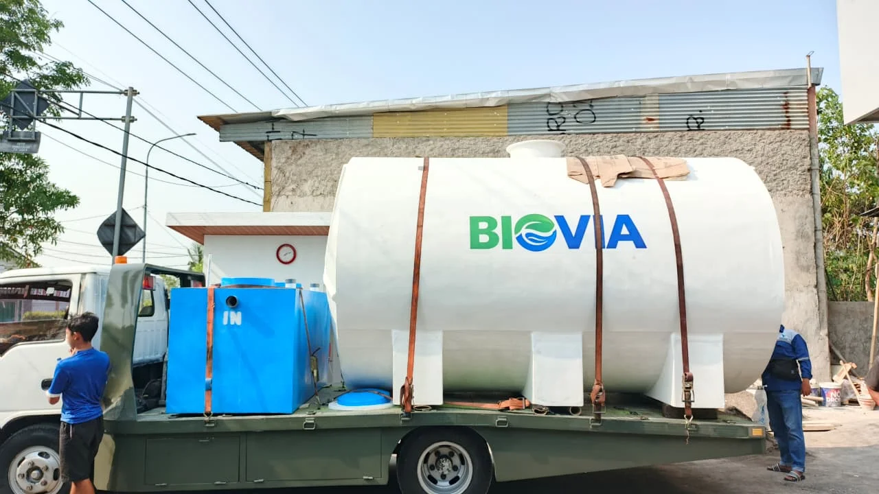 Jual STP Tank BIOVIA - Tangki IPAL Fiber Berkualitas Jual STP Tank BIOVIA tangki fiber reinforced untuk pengolahan air limbah industri dan gedung komersial