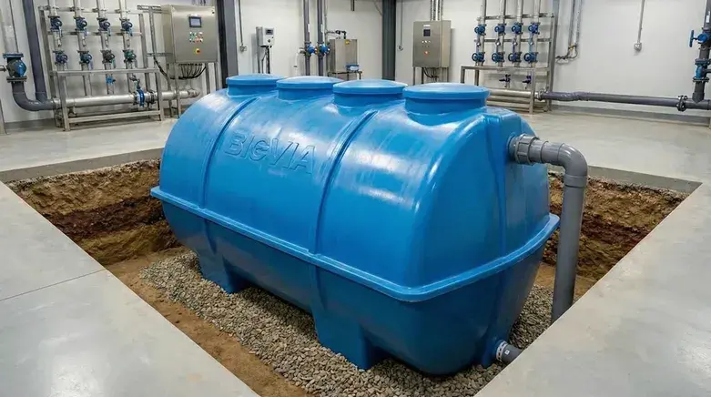 Unit STP Tank BIOVIA Fiber Reinforced Tangki STP BIOVIA fiber reinforced untuk instalasi pengolahan air limbah